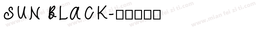 SUN BLACK字体转换